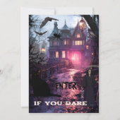 Whimsical Fun Beängstigendes Halloween-Party Einladung (Vorderseite)