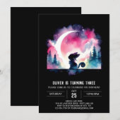 Whimsical Fun Cat Geburtstag Einladung (Vorne/Hinten)