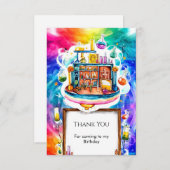 Whimsical Fun Chemistry Scientist zum Geburtstag Dankeskarte (Vorne/Hinten)