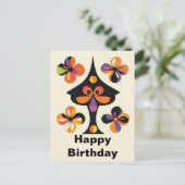Whimsical Fun Geburtstag Postkarte (Stehend Vorderseite)