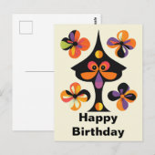 Whimsical Fun Geburtstag Postkarte (Vorne/Hinten)
