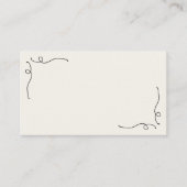 Whimsical Fun Hand gezogen Französisch Hochzeitsfl Platzkarte (Vorderseite)