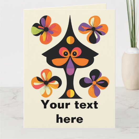 Whimsical Fun Holiday Geburtstag Karte (Vorderseite)