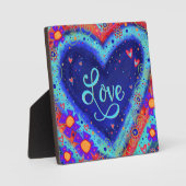 Whimsical Fun Niedliche Liebe Herz Fotoplatte (Vorderseite)