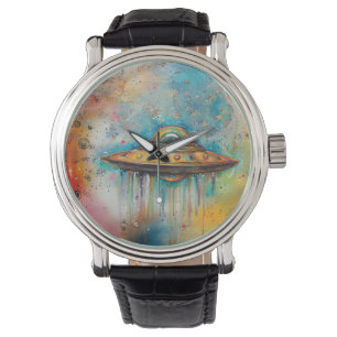 Whimsical Fun UFO Armbanduhr