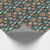 Whimsical Fun Weihnachtswrapping Papier Geschenkpapier (Ecke)