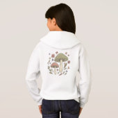 Whimsical Fungi Botanical Graphic Cozy Hoodie (Schwarz voll)