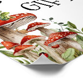Whimsical Fungi Mushroom Fall Bücher und Geschenke Poster (Ecke)