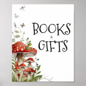 Whimsical Fungi Mushroom Fall Bücher und Geschenke Poster (Vorne)