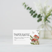 Whimsical Fungi Mushroom Fall Windeln Raffel Begleitkarte (Stehend Vorderseite)