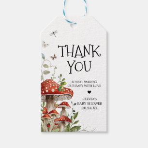 Whimsical Fungi Mushroom Gefallen Tags Geschenkanhänger