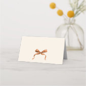 Whimsical Funky Boho-Bogen-Weihnachtsdinnerparty Platzkarte (Rückseite)