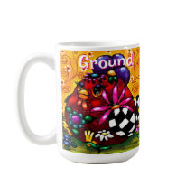 Whimsical Funky Chunky Floral Chicken Personalisie