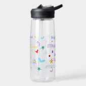 Whimsical Funky Colorful Shapes - Personalisierter Trinkflasche (Links)