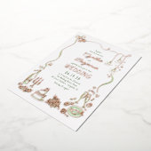 Whimsical Funky Hand Drawn Doodles Wedding Folieneinladung (Gedreht)