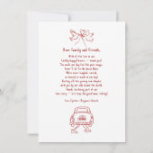 Whimsical Funky Hand Drawn Wedding Photo Dankeskarte (Rückseite)