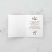 Whimsical Funky Hochzeit im Herbst Danke (Innenseite)