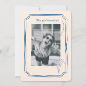 Whimsical Funky Quirky Zeichne 30. Geburtstag Einladung (Rückseite)