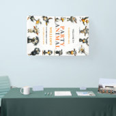 Whimsical Funny Animals 2nd Birthday Party Banner (Messe)
