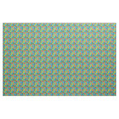 Whimsical Funny Fruchtsalat Muster Blau Stoff (Fat Quarter (45,7 x 55,9 cm))