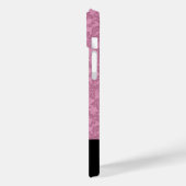 Whimsical Funny trendy Black Cat Damask Case Mate (Rückseite / Links)