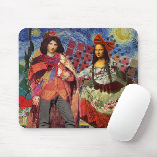 Whimsical Funny Vintage Wedple Mousepad (Mit Mouse)