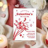 Whimsical Galentines Valentines girls Party Einladung