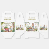 Whimsical Garden Bunny Boy Birthday Bash Geschenkschachtel (Ungeklappt)