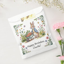 Whimsical Garden Bunny Boy Birthday Bash Geschenktütchen