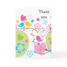 Whimsical Garden Danke Karte