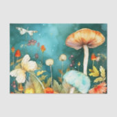 Whimsical Garden Delight Mushroom und Dragonfly Seidenpapier (Vorderseite)