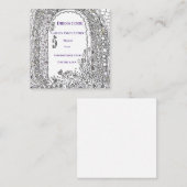 Whimsical Garden Door Floral Wedding Dress Code Begleitkarte (Vorne/Hinten)