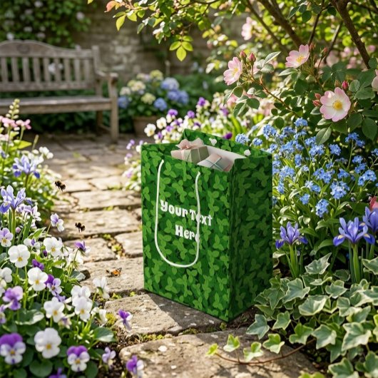 Whimsical Garden Erdbeerblätter Geschenktüte aus P