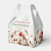 whimsical garden fairy first birthday custom geschenkschachtel (Rückseite)