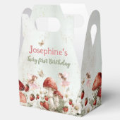 whimsical garden fairy first birthday custom geschenkschachtel (Geöffnet)