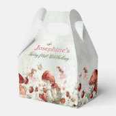 whimsical garden fairy first birthday custom geschenkschachtel (Vorderseite)