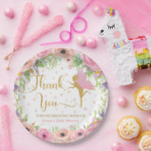 Whimsical Garden Fairy Floral Baby Dusche Geburtst Pappteller (Party)