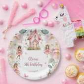 Whimsical Garden Fairy Teezeremonie Party Girls Bi Pappteller (Party)