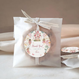 Whimsical Garden Fairy Teezeremonie Party Girls Bi Runder Aufkleber