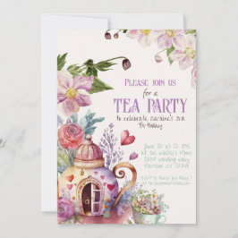 Whimsical Garden Fairytale Teezeremonie Party Einladung