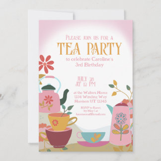 Whimsical Garden Fairytale Teezeremonie Party Einladung