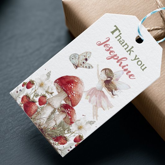 whimsical garden feeen mädchen geburtstag  geschenkanhänger
