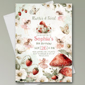 whimsical garden flutter and twirl fairy birthday einladung