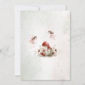 whimsical garden flutter and twirl fairy birthday einladung (Rückseite)