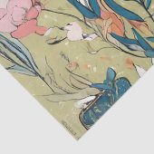 Whimsical Garden Hare Seidenpapier (Detail)