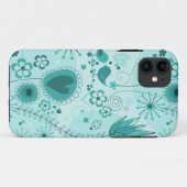 Whimsical Garden in Türkis iPhone 5 Fall Case-Mate iPhone Hülle (Rückseite (Horizontal))