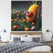 Whimsical Garden of Neugier Leinwanddruck (Insitu (Schlafzimmer))