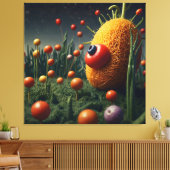 Whimsical Garden of Neugier Leinwanddruck (Insitu (Wohnzimmer))