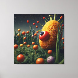 Whimsical Garden of Neugier Leinwanddruck