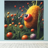 Whimsical Garden of Neugier Leinwanddruck (Insitu (Holzboden))